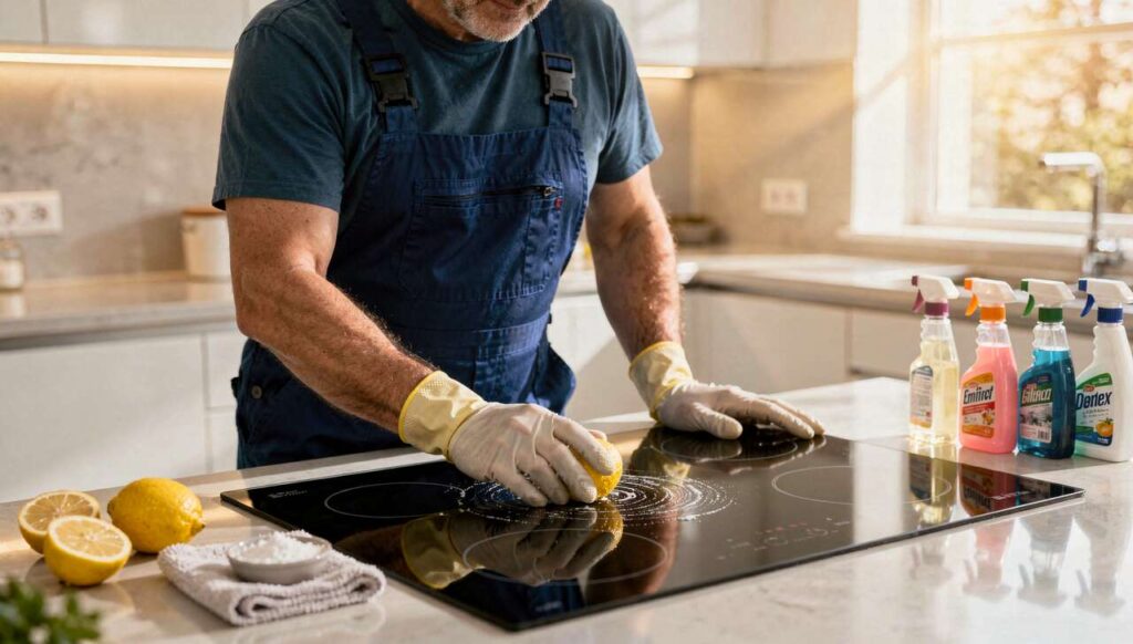Ceranfeld reinigen: Warum Klempner auf eine halbe Zitrone statt auf Spezialreiniger setzen