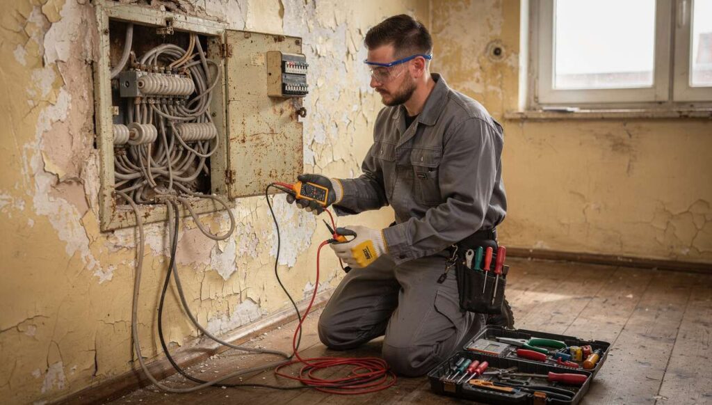 Warum Elektriker alte Aluminiumleitungen für das größte Risiko im Altbau halten