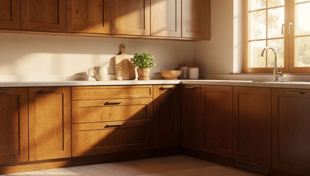 Küchenfronten aus Holz reinigen: Warum Schreiner von Allzweckreiniger abraten