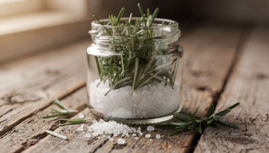 Rosmarin und Salz im Glas: Der Hoteltrick für natürlichen Raumduft ohne Sprays