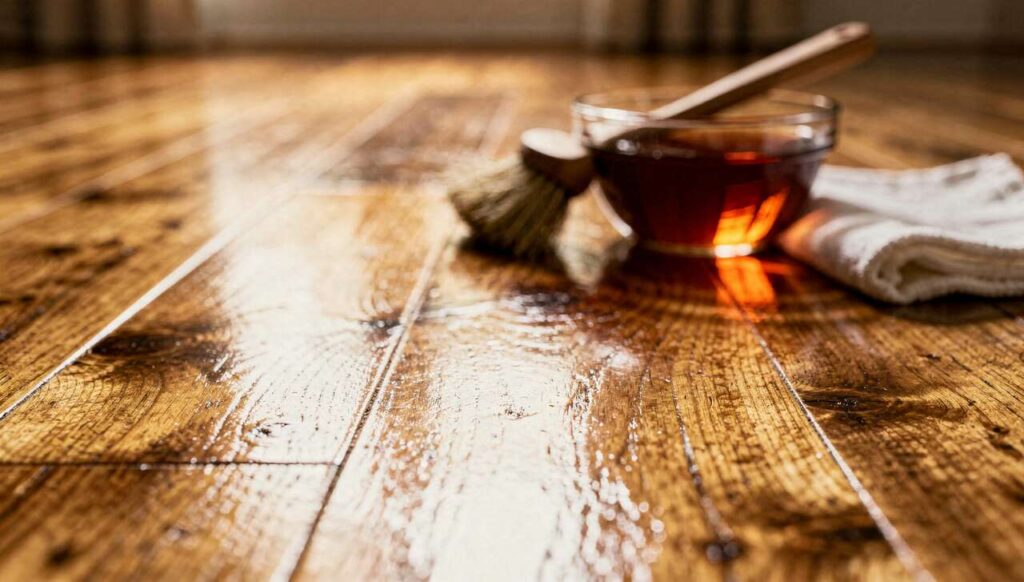 Parkett mit einer Küchenzutat auffrischen: Warum Hauswirtschafterinnen auf Schwarztee setzen