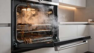 Backofen entfetten ohne Chemie: Die Dampf-Methode, die in 20 Minuten alles löst