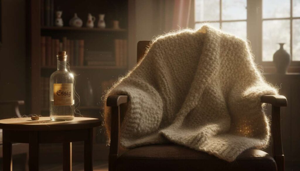 Wollpullover verfilzt? Die Essig-Methode, die laut Textilprofis tatsächlich funktioniert