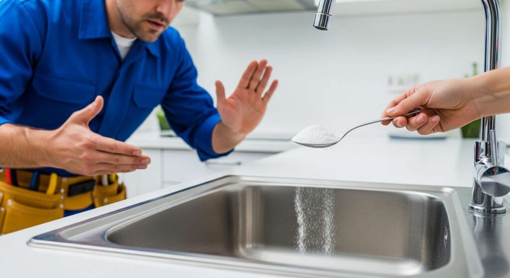 Warum Installateure davon abraten, Natron in den Abfluss zu schütten